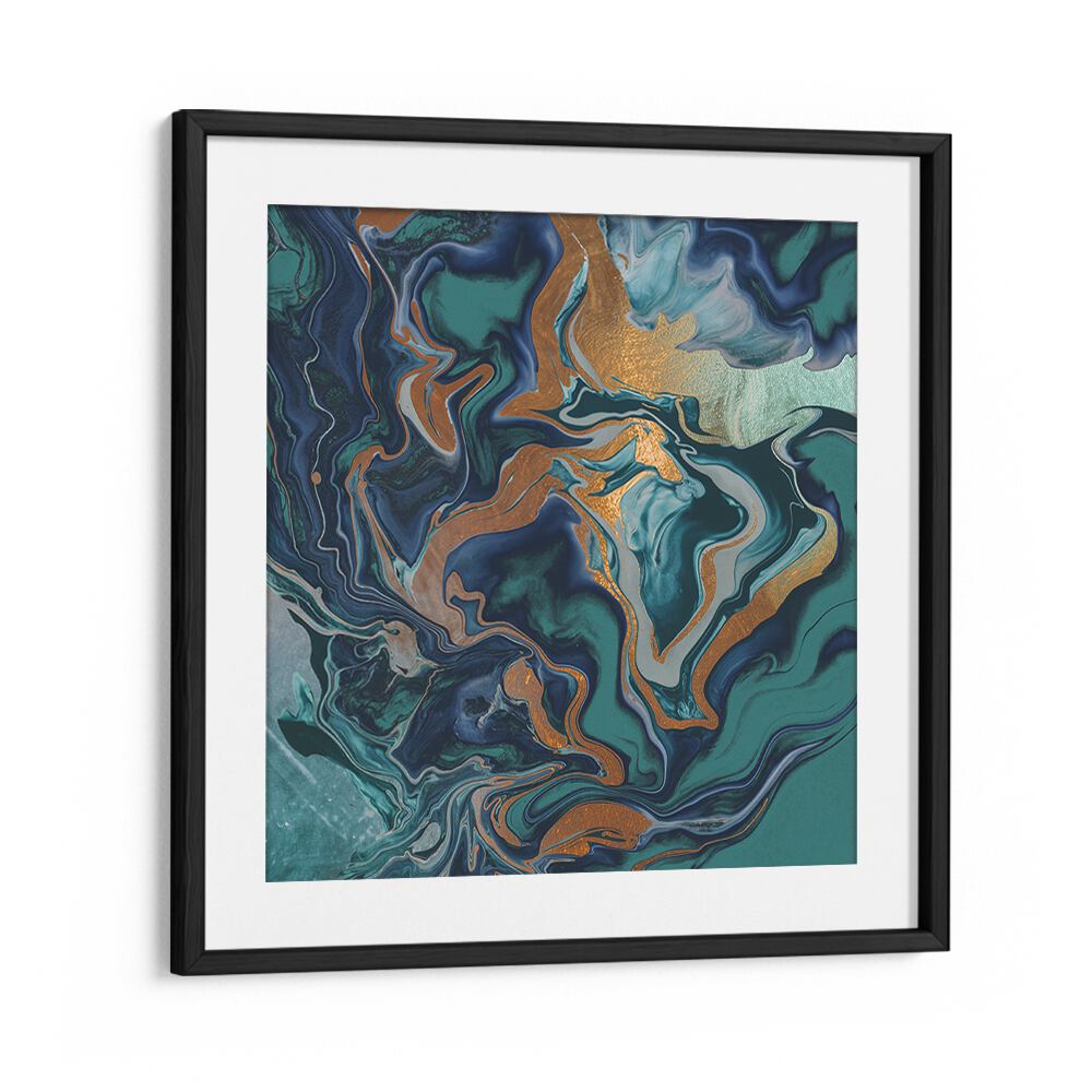 Bold swirls of green and gold define the DRAMAQUEEN MARBLE GREEN, ABSTRACT PAINTINGS, perfect for modern decor.