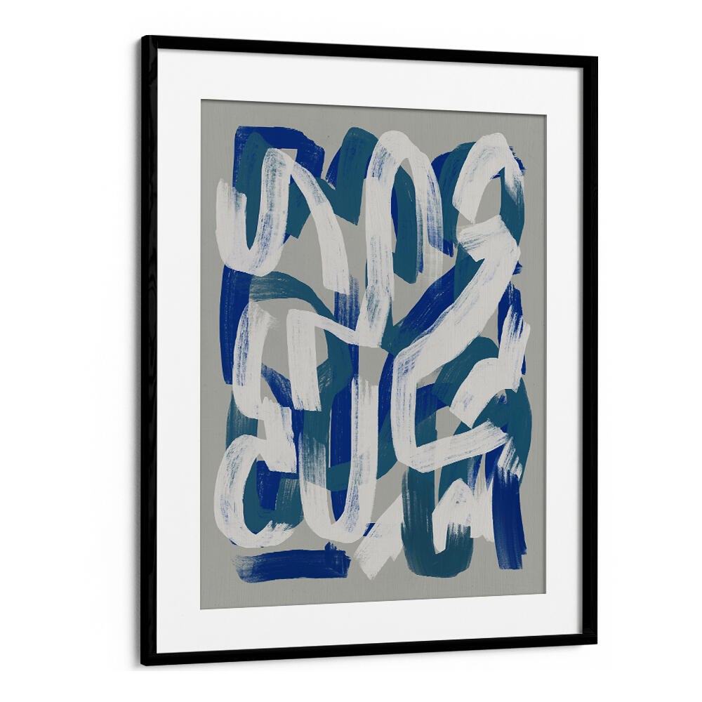 DRY BRUSH GREY AND BLUE , ABSTRACT PAINTINGS