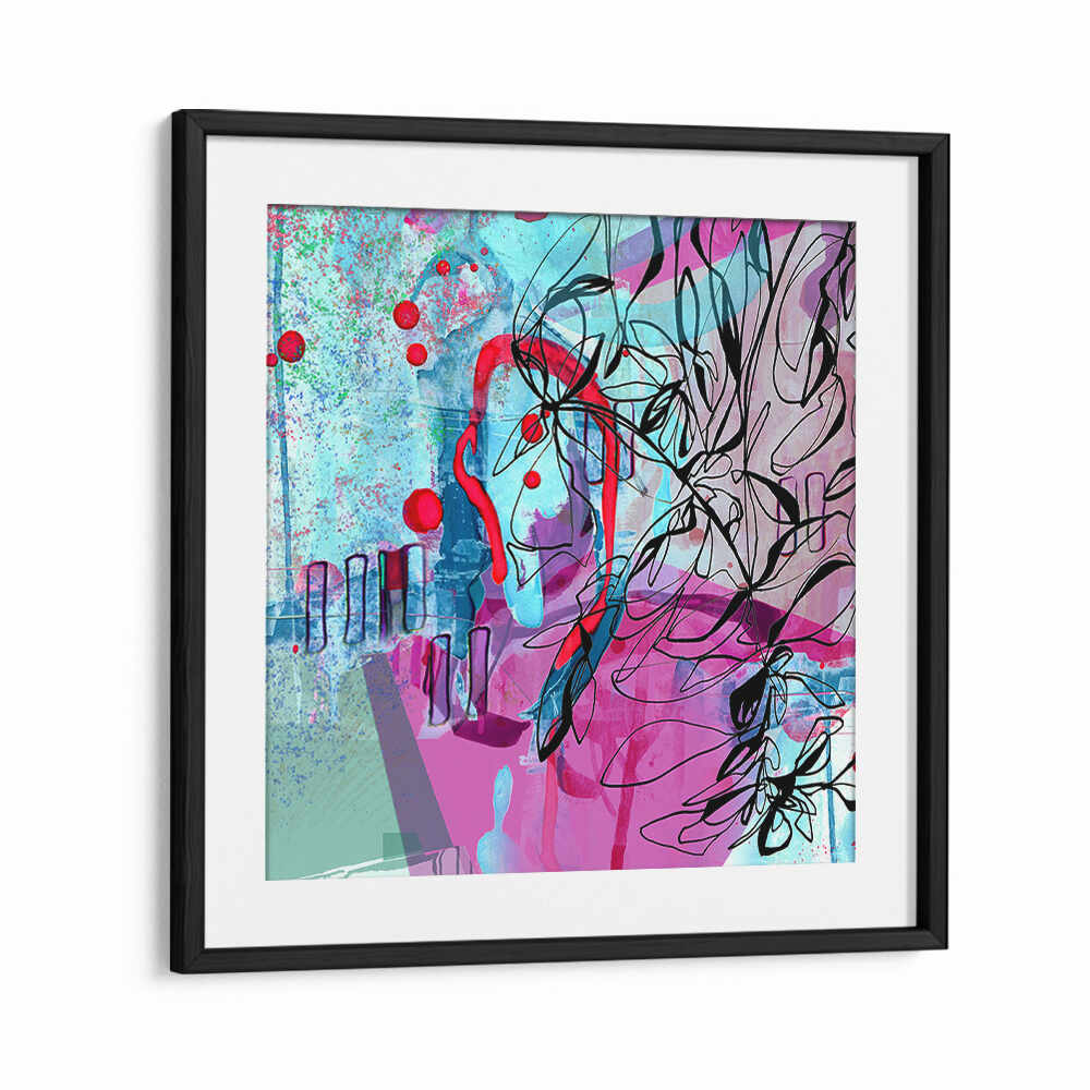 DYNAMIC BRUSHSTROKES AND FLORAL MOTIFS , ORGANIC FORMS