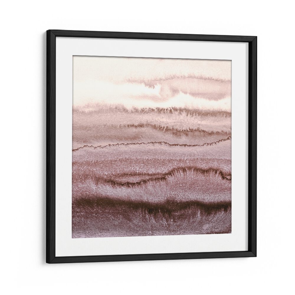 Abstract painting "EARTHY WAVES WITH SERENE LANDSCAPE," featuring soothing earthy tones for a tranquil ambiance.