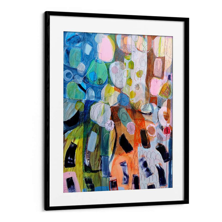 Elevate your decor with ELEMENTS ORGANISEES V, ABSTRACT PAINTINGS featuring vibrant colors and dynamic brushwork.