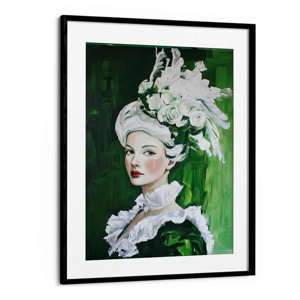 EMERALD ELEGANCE , PORTRAITS & FIGURATIVE ILLUSTRATIONS