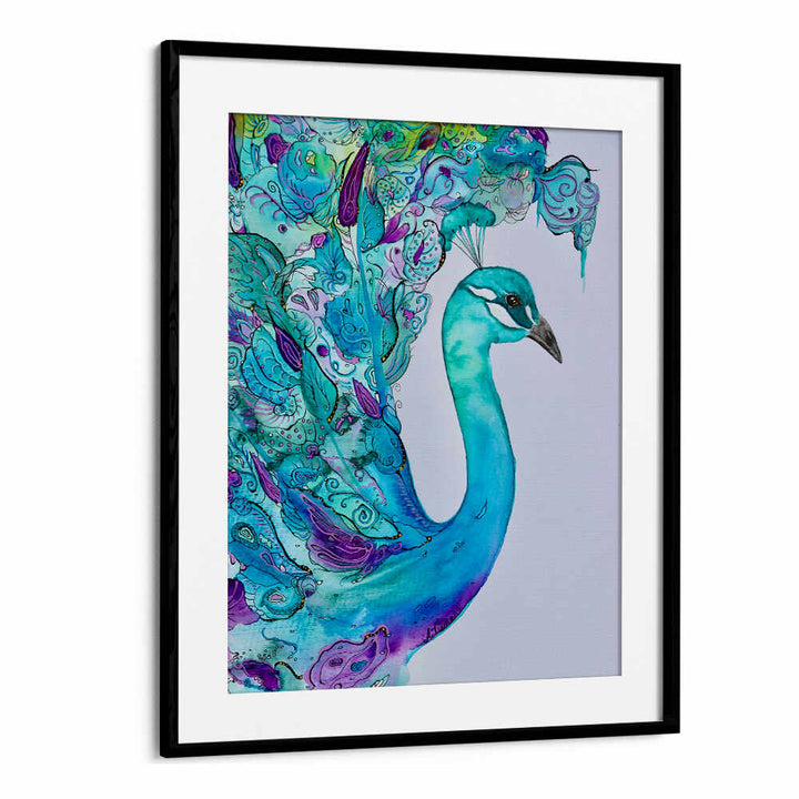Captivating EMERALD PEACOCK, ANIMAL PAINTINGS, adds elegance and vibrant color to any art collection or living space.