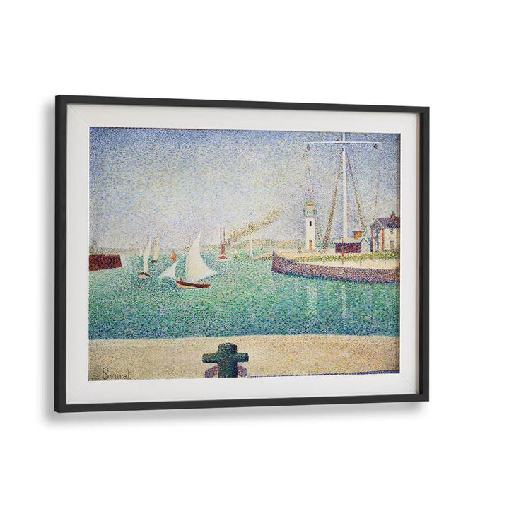 ENTRANCE OF THE PORT OF HONFLEUR , VINTAGE PAINTINGS