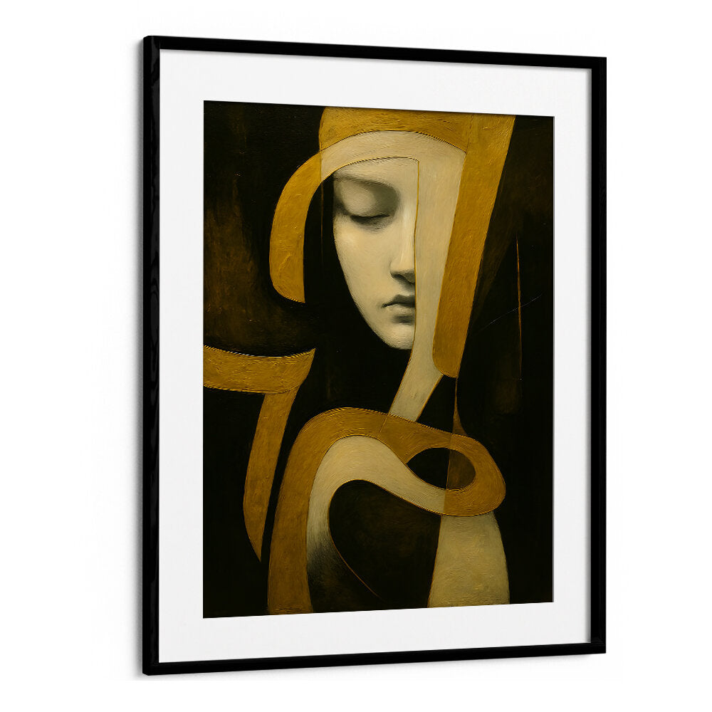 EYES HALF CLOSED , EXPRESSIONISM PAINTINGS