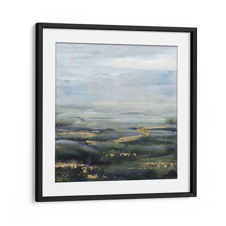 Serene landscape artwork titled "FINDING PEACE, ABSTRACT PAINTINGS" perfect for enhancing relaxation and meditation.