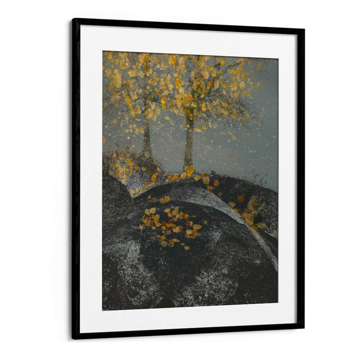 FALLING LEAVES , FLORAL FLOWER PAINTINGS