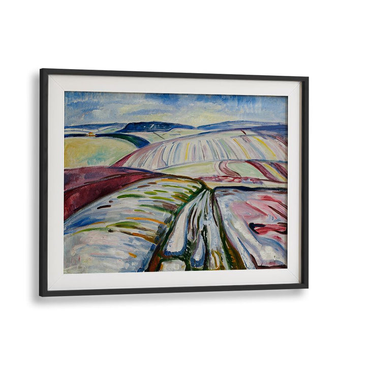 FIELD IN SNOW (1907) , VINTAGE PAINTINGS