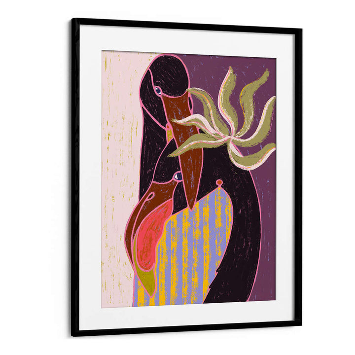 FLAMINGO HARP DUET , ANIMAL PAINTINGS