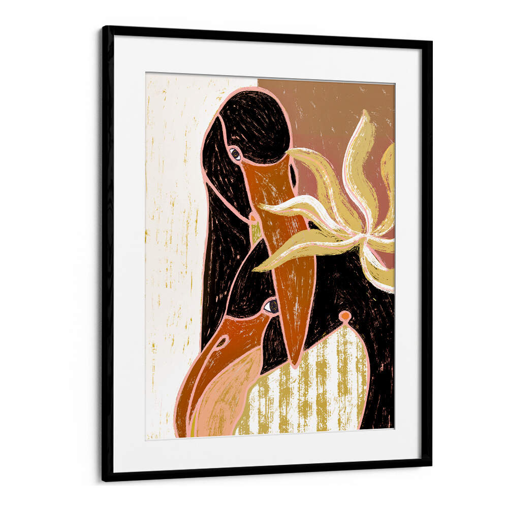 FLAMINGO HARP DUET II , ANIMAL PAINTINGS