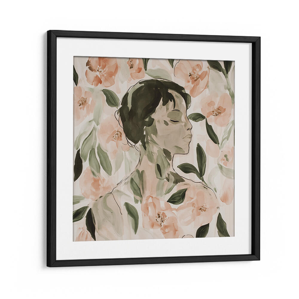 FLORAL SERENITY VI , PORTRAITS & FIGURATIVE ILLUSTRATIONS