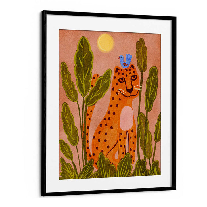 FRIENDLY LEOPARD & BIRD