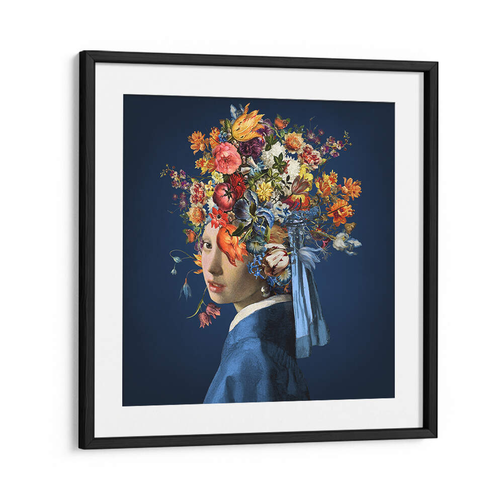 GIRL WITH A PEARL EARRING III , ALTERED ART PRINTS