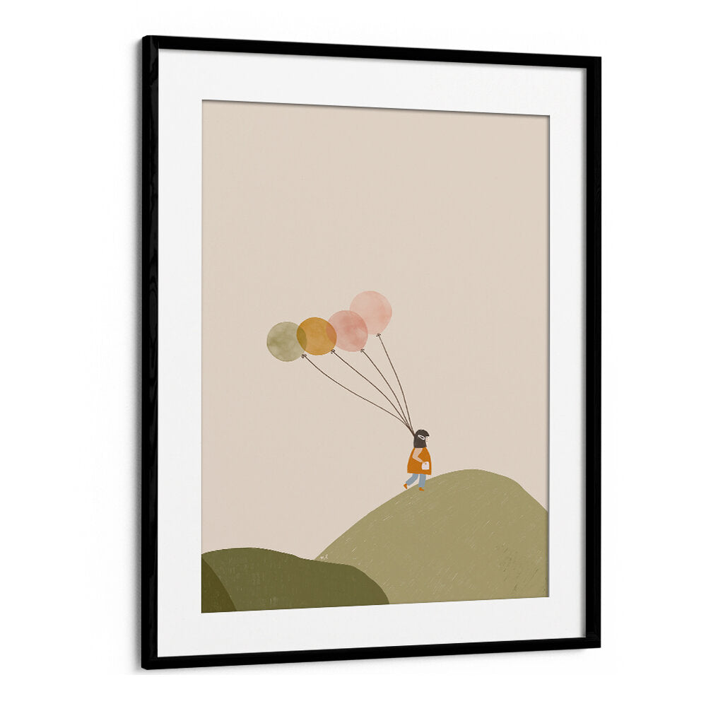 GIRL AND HER BALLOONS , KIDS ROOM PAINTINGS