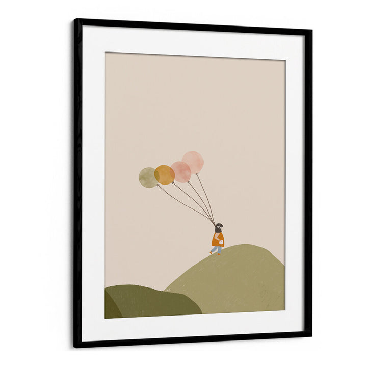 GIRL AND HER BALLOONS , KIDS ROOM PAINTINGS