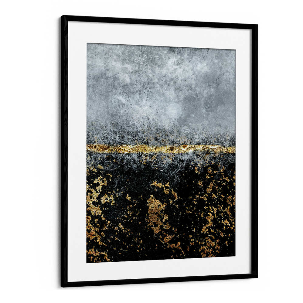 GOLD BLACK ABSTRACT , ABSTRACT PAINTINGS