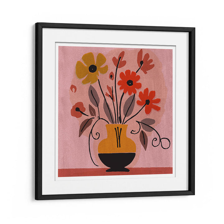 GOLDEN BOUQUET IN BLOOM , FLORAL FLOWER PAINTINGS