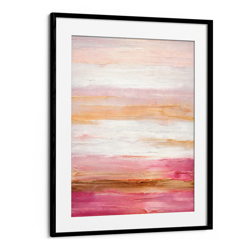 Elegant GOLDEN DAWN WAVES, ABSTRACT PAINTINGS in soft hues, perfect for enhancing your home decor.