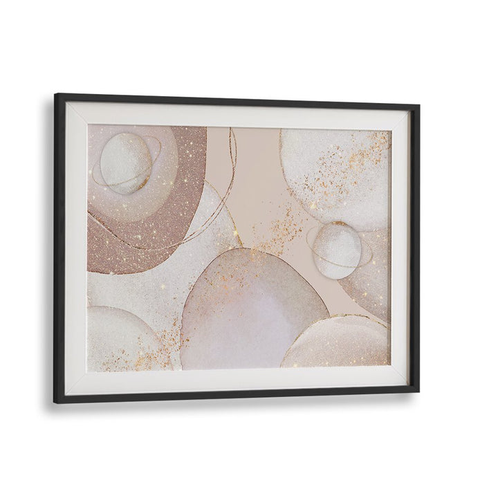 Elevate your decor with GOLDEN GALAXY, ABSTRACT PAINTINGS featuring elegant shapes and shimmering textures.