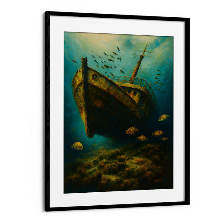 GRAVE OF THE LOST VESSEL , EXPRESSIONISM PAINTINGS