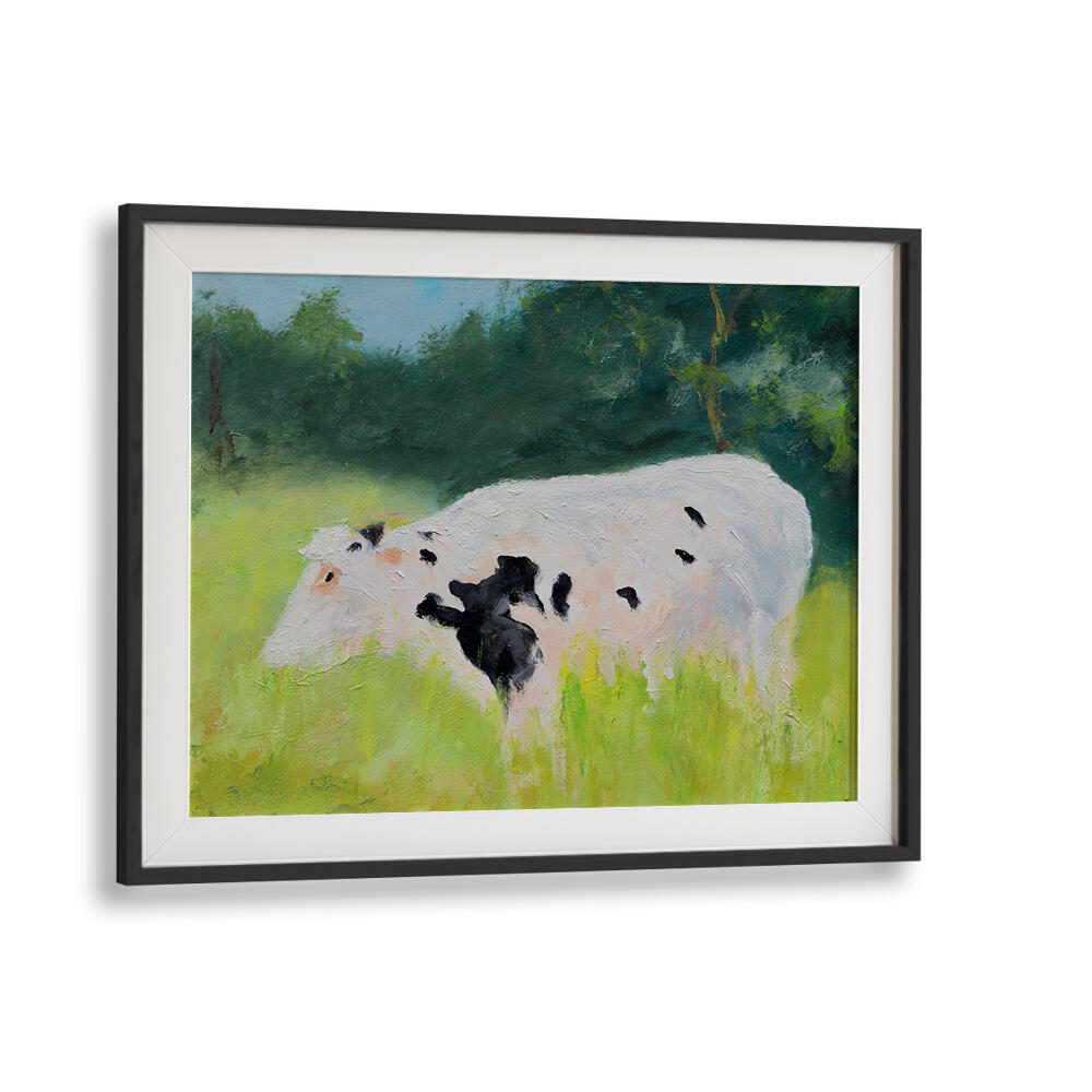 GRAZING IN THE GRASS , ANIMAL PAINTINGS