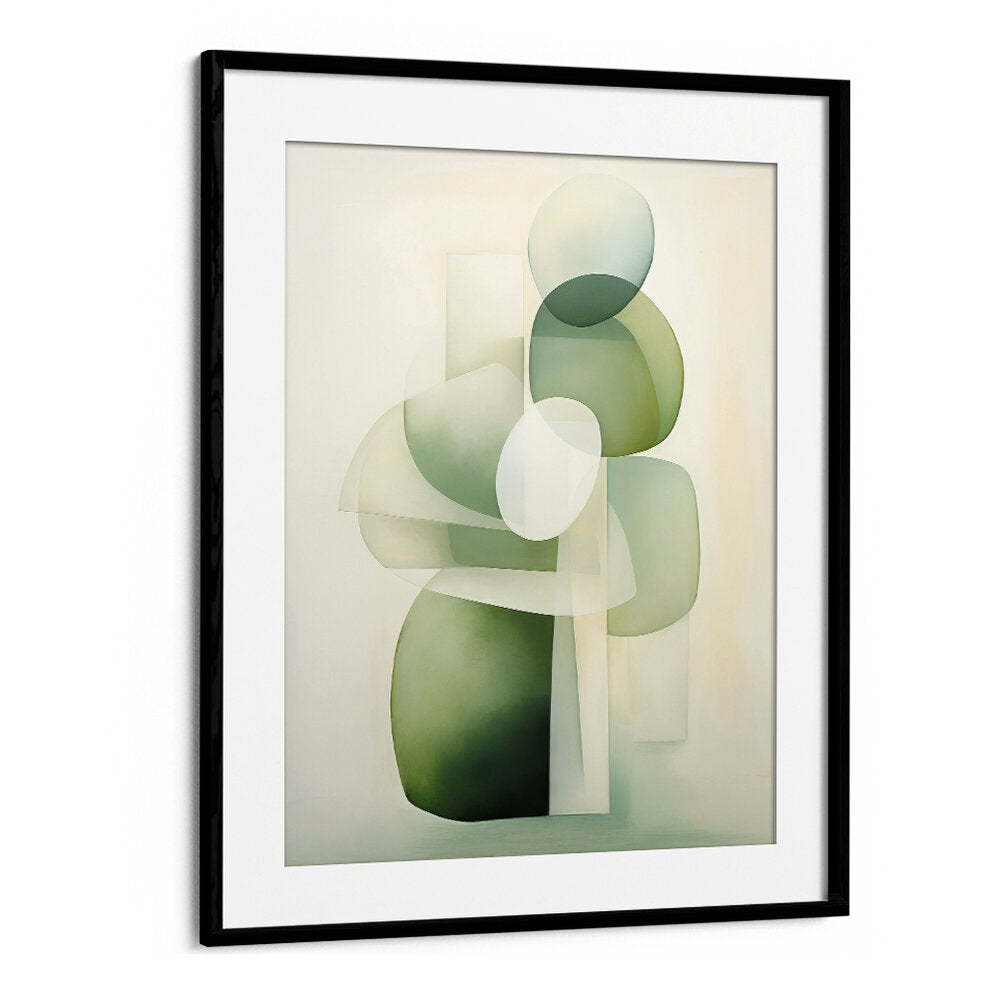 GREEN BEIGE GEO I , ORGANIC FORMS