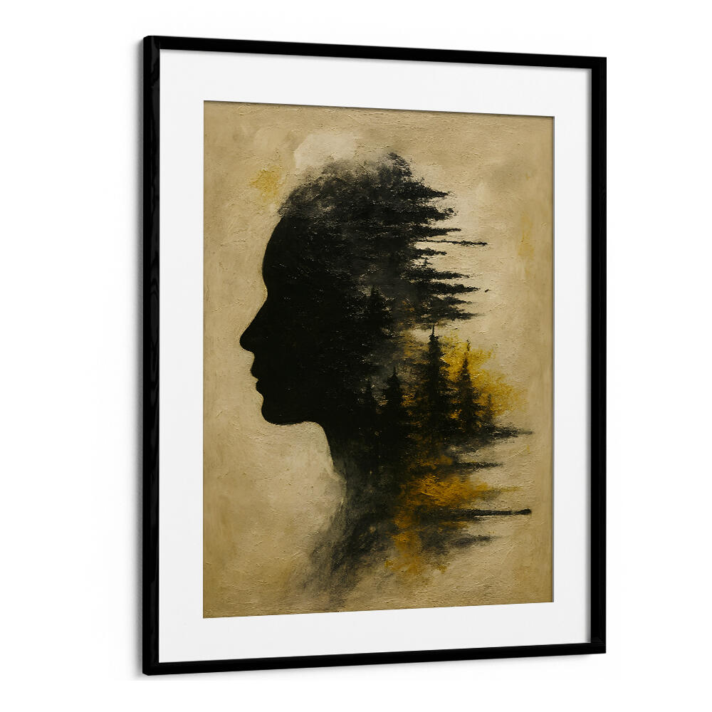 HEAD IN SMOKE , EXPRESSIONISM PAINTINGS