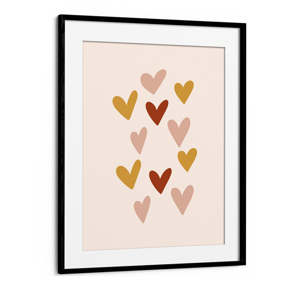 HEARTS , BOHO ART PAINTINGS