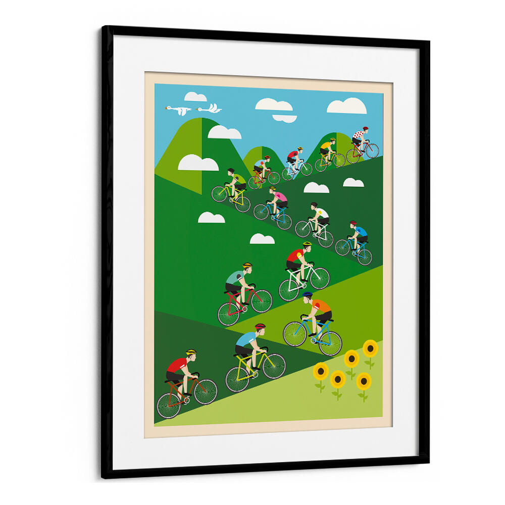 HILL CLIMB CYCLING , SPORTS POSTERS