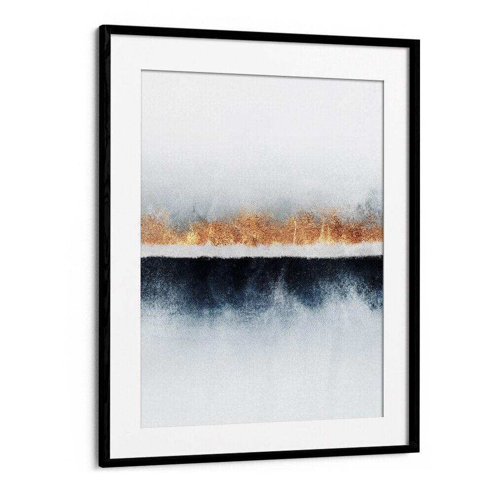 Elegant HORIZON, ABSTRACT PAINTINGS featuring a serene blend of colors, perfect for modern home decor.
