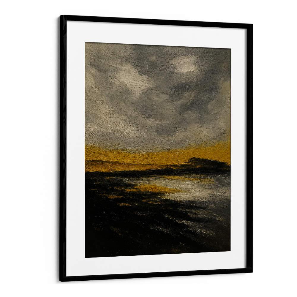 HORIZON OF STILL GOLD , EXPRESSIONISM PAINTINGS