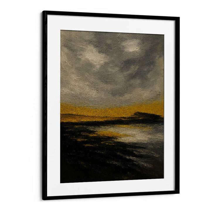 HORIZON OF STILL GOLD , EXPRESSIONISM PAINTINGS