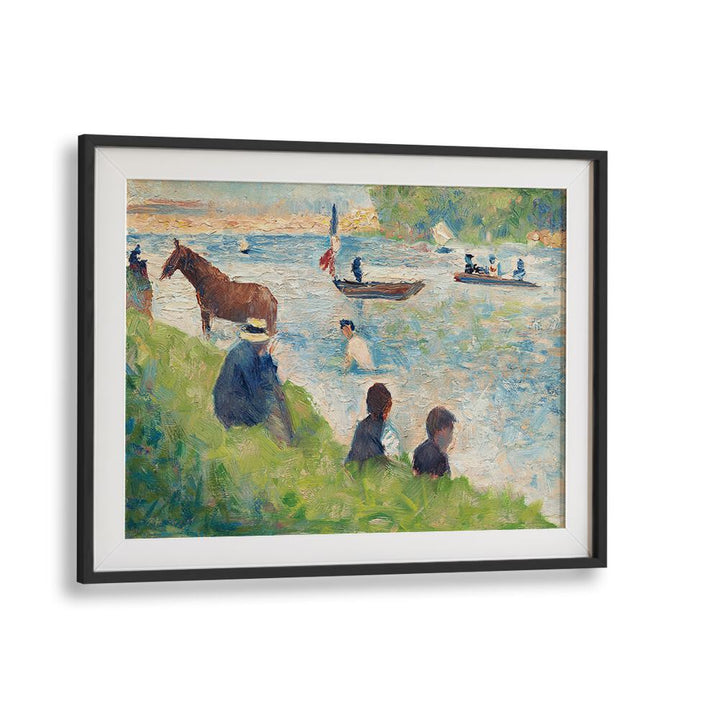 HORSE AND BOATS , VINTAGE PAINTINGS