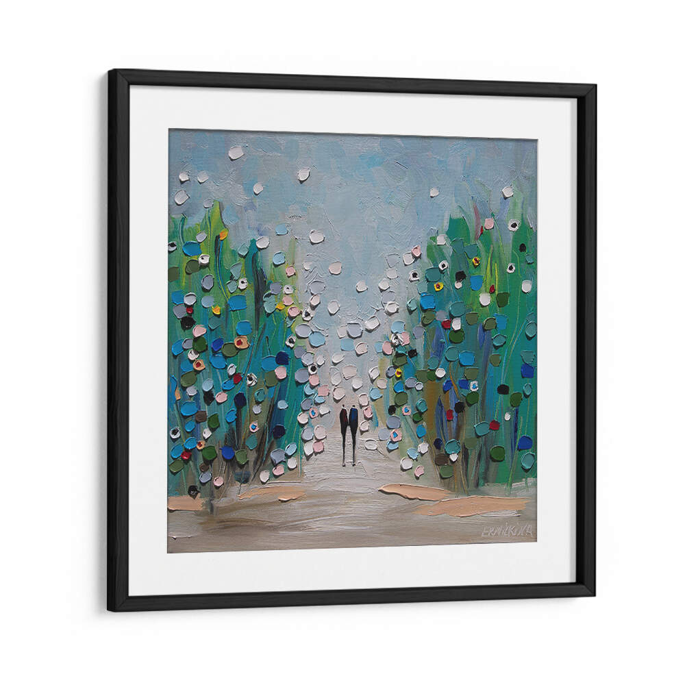 IN THE GARDEN , MODERN IMPRESSIONISM PAINTINGS