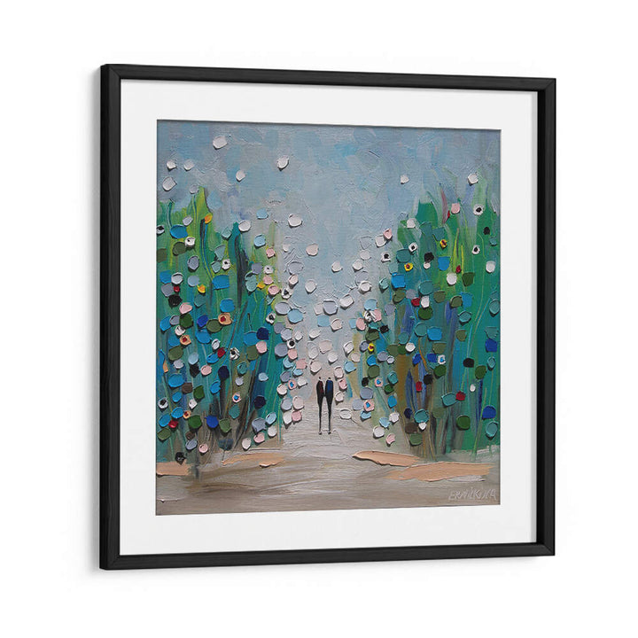 IN THE GARDEN , MODERN IMPRESSIONISM PAINTINGS