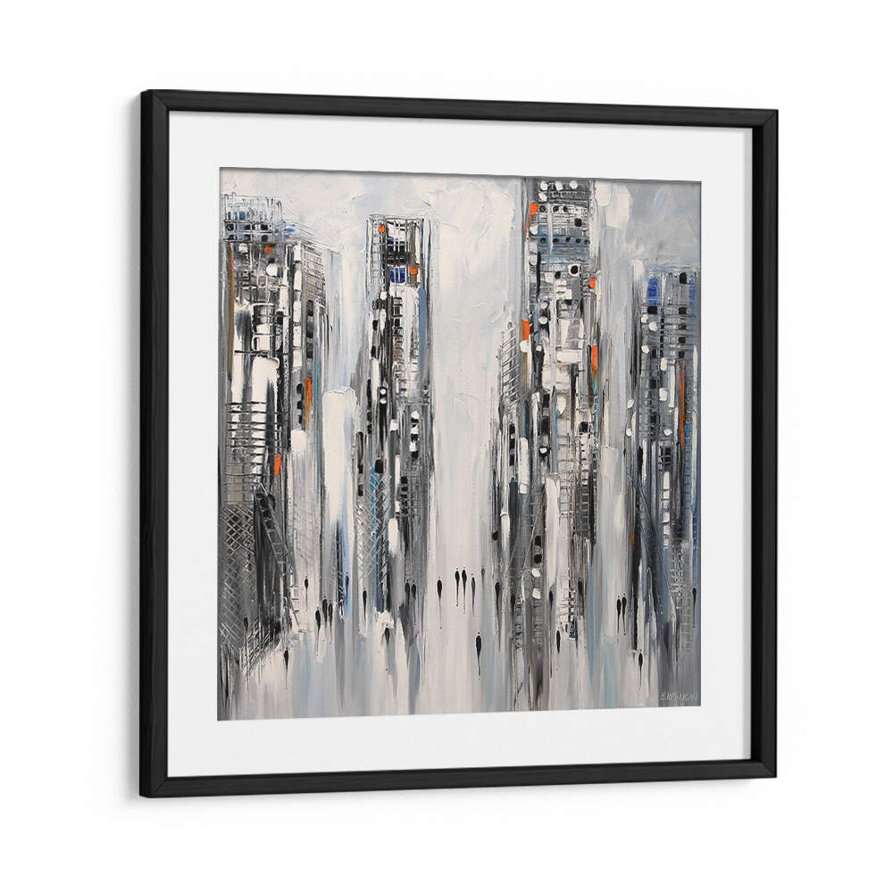 IN THE NEW CITY , MODERN IMPRESSIONISM PAINTINGS