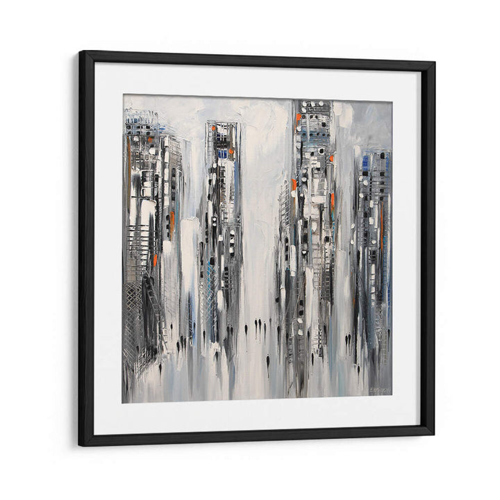 IN THE NEW CITY , MODERN IMPRESSIONISM PAINTINGS