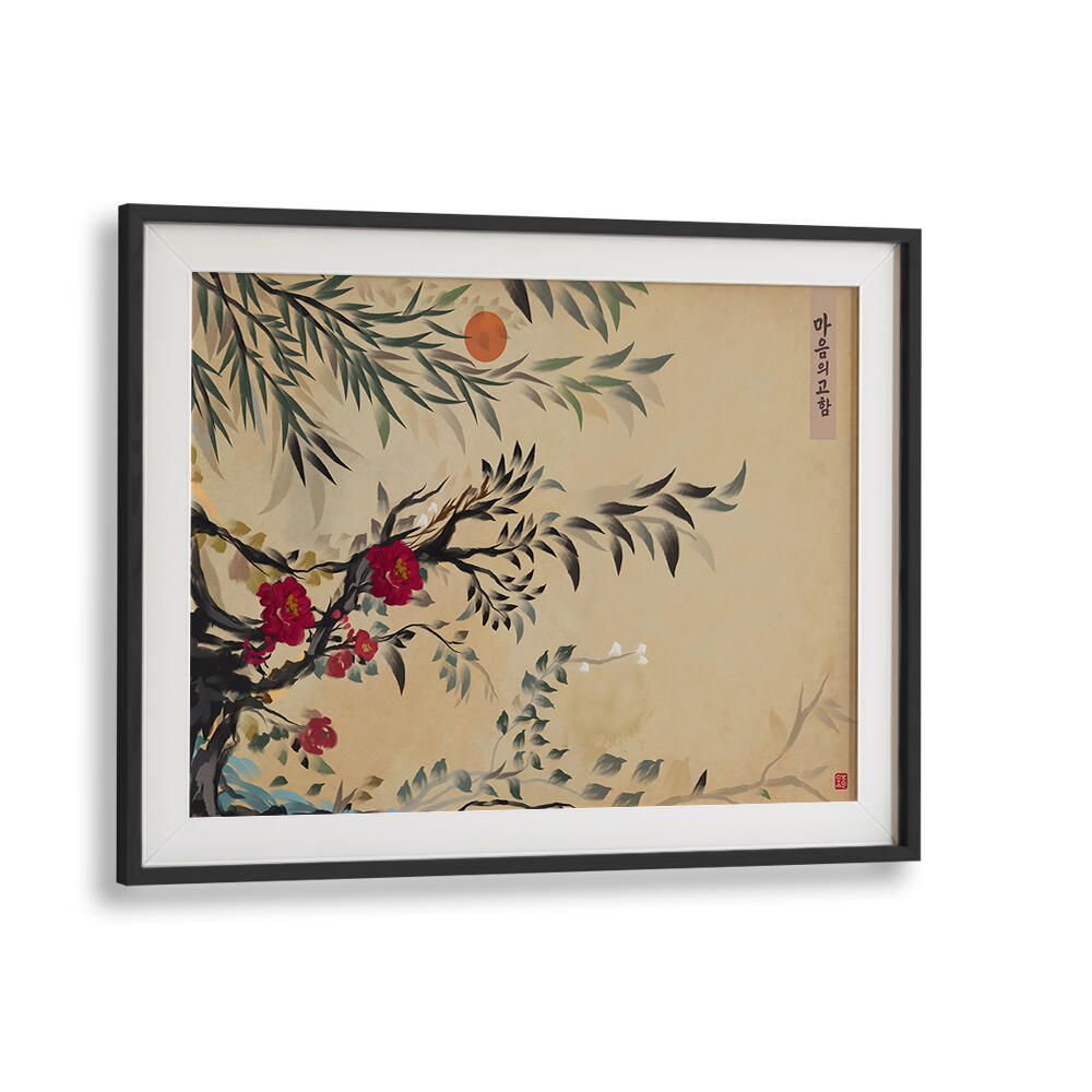 JOSEON ERA STYLE MINIMALISTIC PAINTING , FLORAL FLOWER PAINTINGS