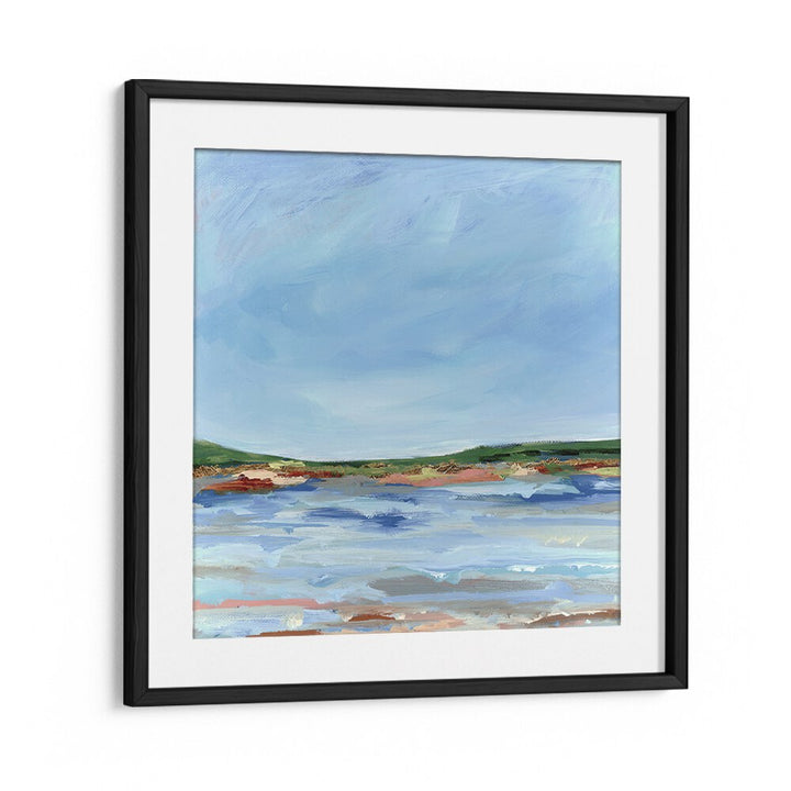Beautiful LAKE SIDE, LANDSCAPE PAINTINGS showcasing serene waters and skies, perfect for nature lovers' decor.
