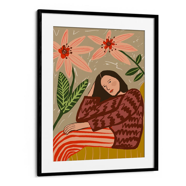 LADY SITTING , PORTRAITS & FIGURATIVE ILLUSTRATIONS