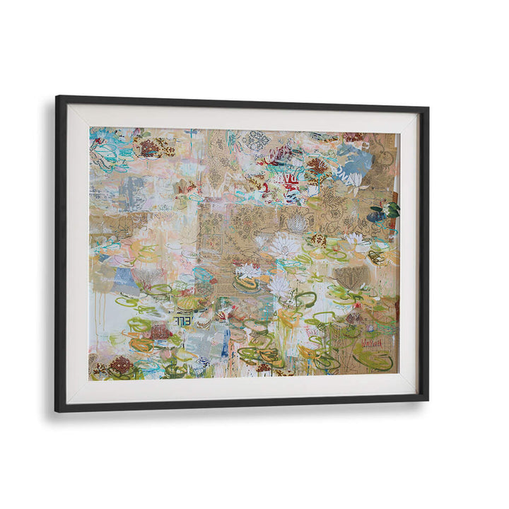 LILY POND WHISPERS , ABSTRACT PAINTINGS