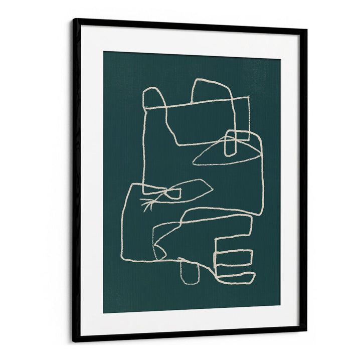 LINE ART ABSTRACT PORTRAIT IV , LINE ART PAINTINGS