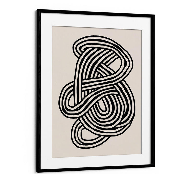 LINE ART ORGANIC SHAPE IN BLACK , LINE ART PAINTINGS