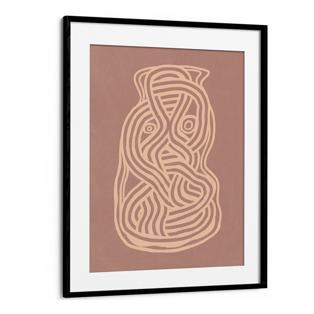 LINE ART ORGANIC SHAPE IN NUDE  ,LINE ART PAINTINGS