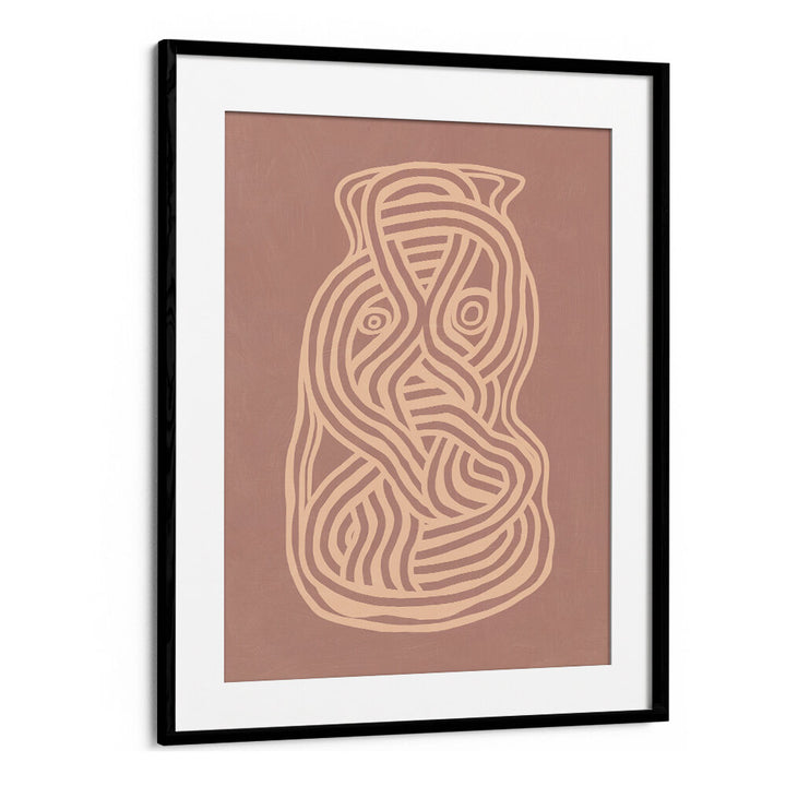 LINE ART ORGANIC SHAPE IN NUDE  ,LINE ART PAINTINGS