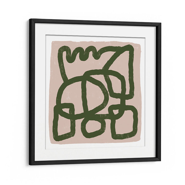 LINE DRAWING GREEN , LINE ART PAINTINGS