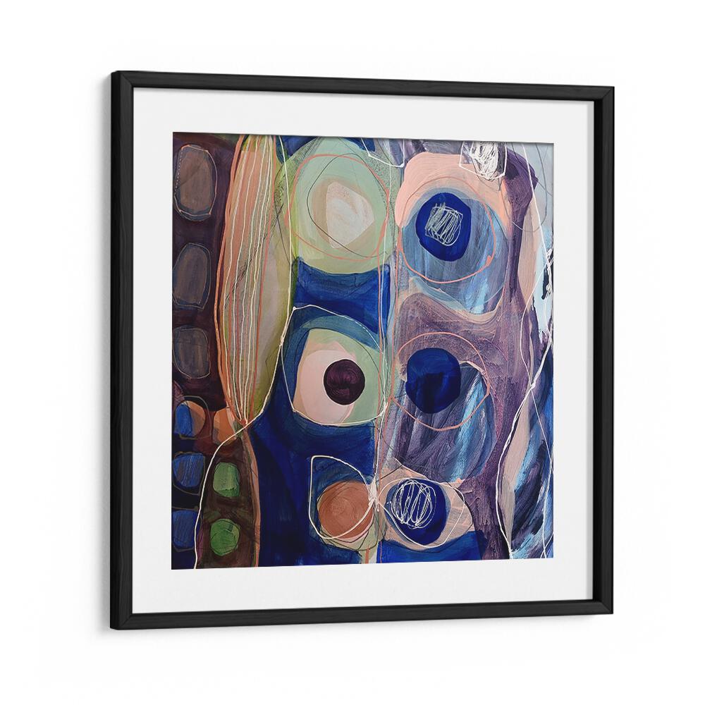 Bold brush strokes and vibrant colors in LITTLE MONSTERS II, ABSTRACT PAINTINGS for stunning home decor.