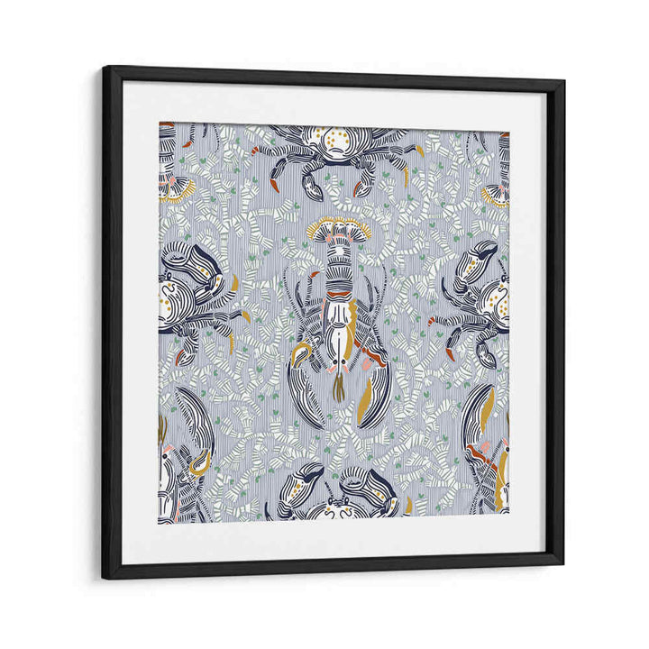 Vibrant LOBSTER AND CRAB COASTAL IV beach paintings enhance coastal decor with stunning marine artistry.