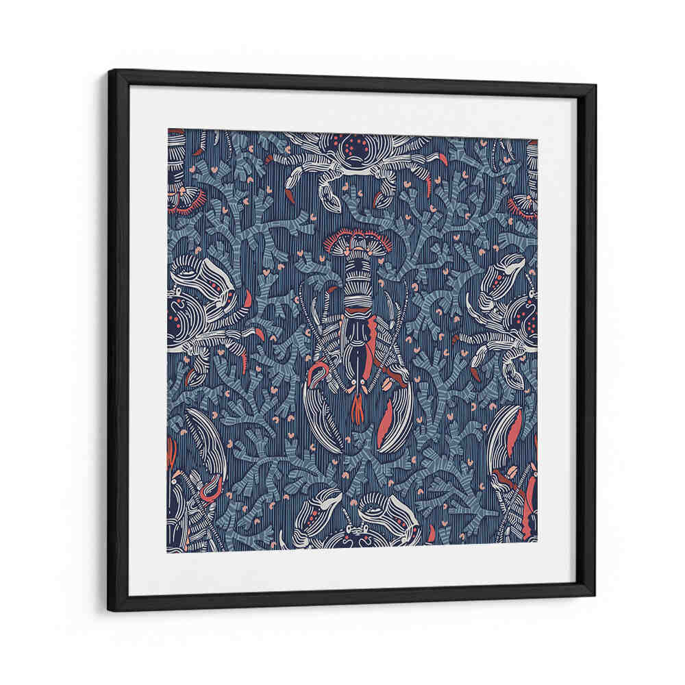 Vibrant LOBSTER AND CRAB NOSTALGIA I beach paintings showcasing coastal charm for your living space.