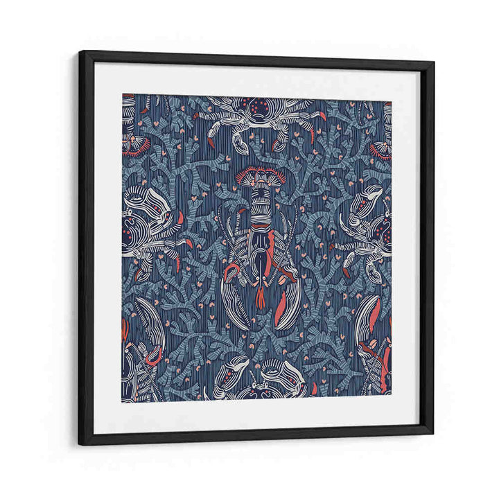 Vibrant LOBSTER AND CRAB NOSTALGIA I beach paintings showcasing coastal charm for your living space.